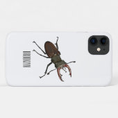 クワガタの漫画イラストレーション Case-Mate iPhoneケース (裏面(横))