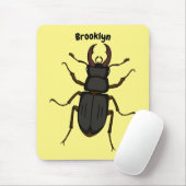 クワガタイラストレーション マウスパッド (マウス)
