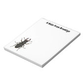 クワガタ虫イラストレーション ノートパッド (回転)