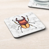 クワガタ虫昆虫芸術昆虫学 コースター (左側)