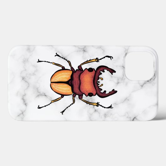 クワガタ虫昆虫芸術昆虫学 Case-Mate iPhoneケース (裏面 (横))