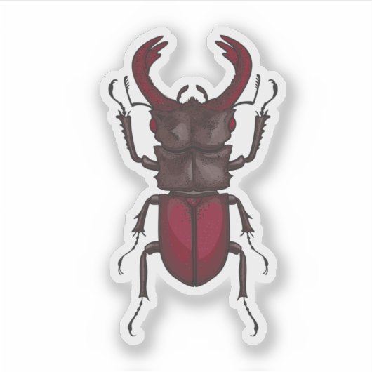 クワガタ シール (正面)
