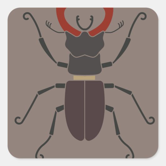 クワガタ スクエアシール (正面)