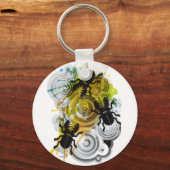 クワガタ(_V) キーホルダー (正面)