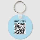 クワガタQRコード昆虫芸術昆虫学 キーホルダー (裏面)