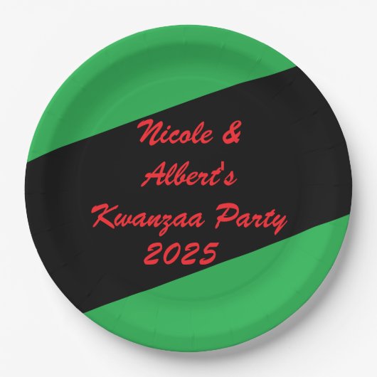 クワクールンザディナーパーティー ペーパープレート (正面)