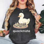クワックメイトのアヒルチェス面白パロディ Tシャツ