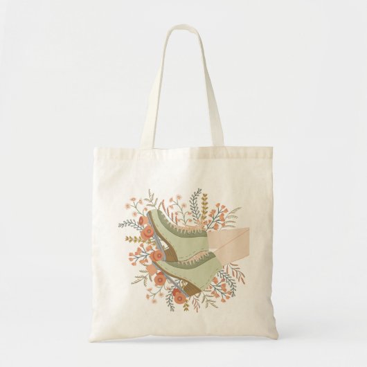 クワッドスケートのショッピングバッグ トートバッグ (正面)