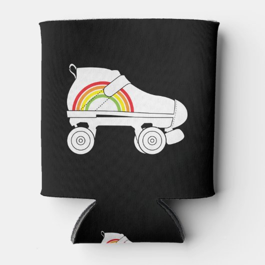 クワッドスケートレインボー 缶クーラー (正面)