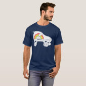 クワッドスケートレインボー Tシャツ (正面フル)