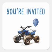 クワッドバイクエンベロープステッカー スクエアシール (正面)