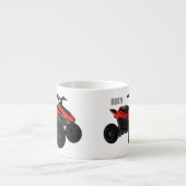 クワッドバイクatv漫画イラストレーション エスプレッソカップ (正面)