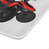 クワッドバイクatv漫画イラストレーション カッティングボード (角)