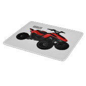 クワッドバイクatv漫画イラストレーション カッティングボード (角)