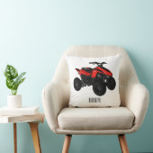 クワッドバイクatv漫画イラストレーション クッション (椅子)