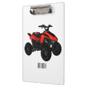 クワッドバイクatv漫画イラストレーション クリップボード (左)
