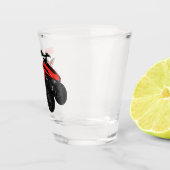 クワッドバイクatv漫画イラストレーション ショットグラス (右)