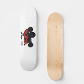 クワッドバイクatv漫画イラストレーション スケートボード (正面)