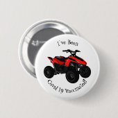 クワッドバイクatv漫画イラストレーション 缶バッジ (正面&裏面)