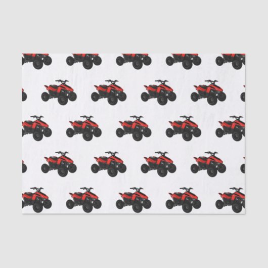 クワッドバイクatv漫画イラストレーション 薄葉紙 (正面)