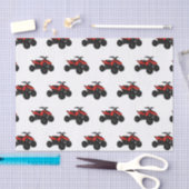 クワッドバイクatv漫画イラストレーション 薄葉紙 (クラフト)