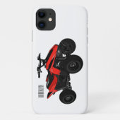 クワッドバイクatv漫画イラストレーション Case-Mate iPhoneケース (裏面)