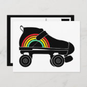 クワッドローラースケート虹 ポストカード (正面/裏面)