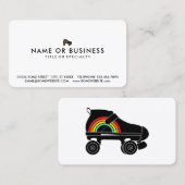 クワッドローラースケート虹 名刺 (正面/裏面)