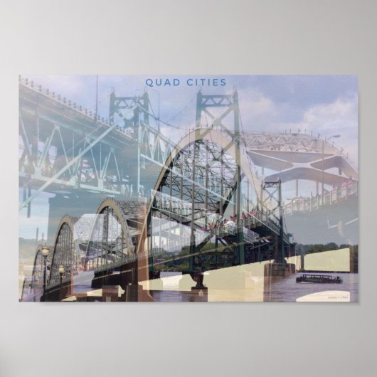 クワッド・シティーズポスターの歴史的建造物 ポスター (正面)