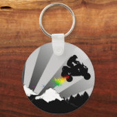 クワッド。ダートトレイル。 キーホルダー (正面)