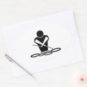 クワッド – テノールドラム – タム 楕円形シール (封筒)