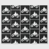 クワッドATVシンボルパターン ラッピングペーパー (フラット)