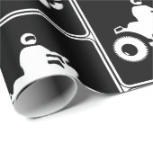 クワッドATVシンボルパターン ラッピングペーパー (ロールコーナー)