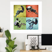 クワッドBMX、著作権Karen J Williams ポスター (ホームオフィス)