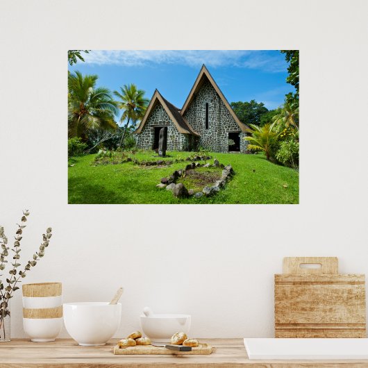 クワト島の石教会 ポスター (キッチン)