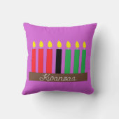 クワンザのキナーラ:ラベンダー クッション (裏面)