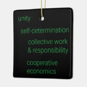 クワンザの七原則 セラミックオーナメント (左)