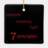 クワンザの七原則 セラミックオーナメント (裏面)