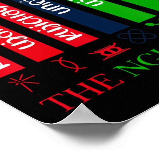 クワンザの七原則 ポスター (角)