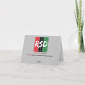 クワンザァの旗のパターン カード (裏面)