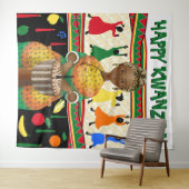 クワンザァーの背景 タペストリー (インサイチュ(横))