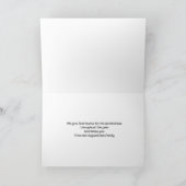 クワンザァ家族の写真 ホリデー シーズンカード (内部)