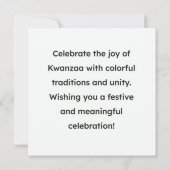 クワンザァ カード (裏面)