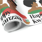 クワンザアールートアーピープルラッピング紙 ラッピングペーパー (ロールコーナー)