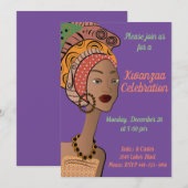 クワンザア 招待状 (正面/裏面)