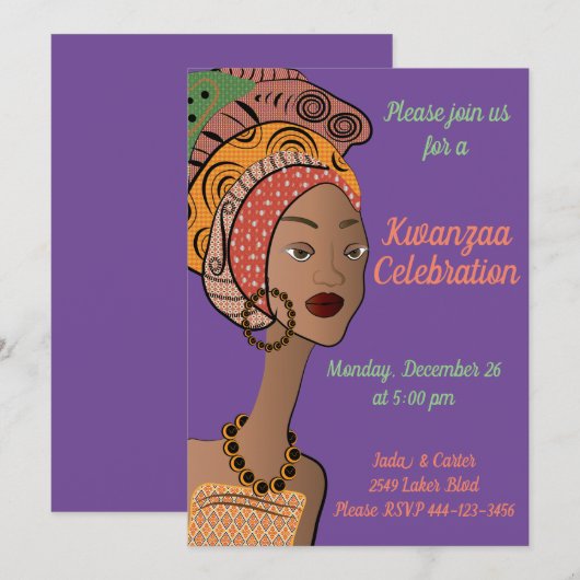 クワンザア 招待状 (正面/裏面)