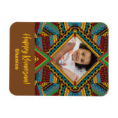 クワンザカスタムア明るい色のダイヤモンドパター マグネット (横)