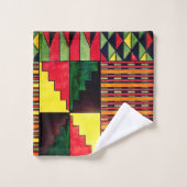 クワンザカラーお祝い バスタオルセット (ウォッシュタオル)