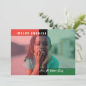 クワンザカラーズフォトカード カード (スタンド正面)