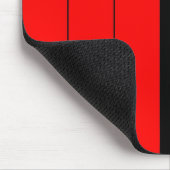 クワンザカラーズレッド黒緑ストライプ模様 マウスパッド (コーナー)